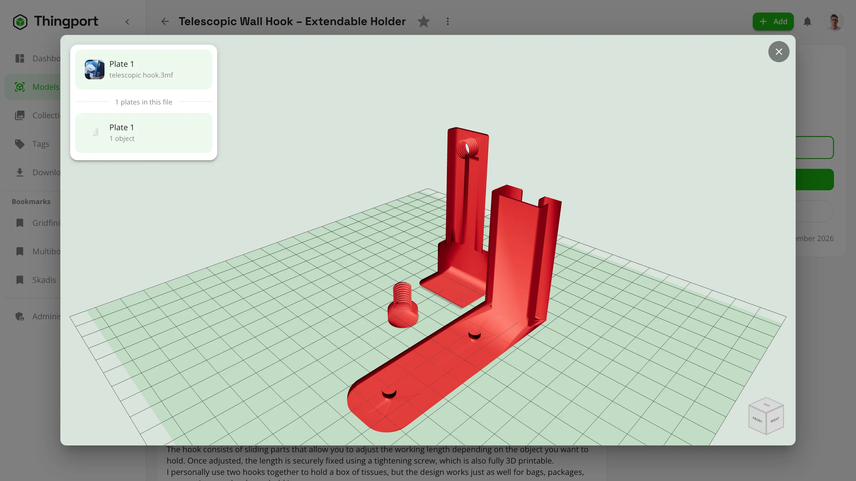 Inspect models in 3D